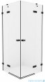 New Trendy Avexa Black kabina kwadratowa 100x100x200 cm przejrzyste EXK-1618