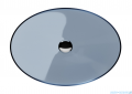 Besco Anya Blue Wave + maskownica czarny matt umywalka nablatowa 50x35x15cm #UMA-50-BWB