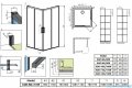 Radaway Idea Black Kdd Factory kabina prysznicowa 80x110cm czarny mat/szkło przejrzyste 387061-54-55L/387063-54-55R