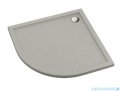 Schedpol Schedline Sharper Cement Stone brodzik półokrągły 90x90x4,5cm 3S.S1O-9090/CT/ST