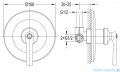 Omnires Armance bateria prysznicowa podtynkowa chrom AM5245CR