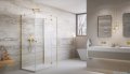 Radaway Essenza Gold Kdj+S kabina 70x80x70cm prawa złoty połysk szkło przejrzyste 1384048-01-01/1385021-09-01R/1384048-01-01