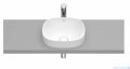 Roca FINECERAMIC umywalka wpuszczana w blat cienkościenna Soft 37x37 biały mat A32750R620