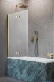 Radaway Nes Pnd I Brushed Gold parawan nawannowy 110cm lewy szczotkowane złoto 10010110-99-01L