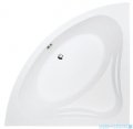 Besco Mia 130x130cm wanna narożna + obudowa CZARNY mat + syfon CZARNY #WAM-130-NS/OAM-130-NSC/19977