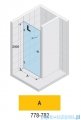 Riho Scandic NXT X101 drzwi prysznicowe czarne prawe 78x200cm G001004121