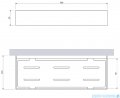 Omnires Uni koszyk prysznicowy 30x11 cm chrom połysk UN10335CR