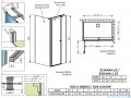 Radaway Eos KDS II kabina prysznicowa 90x90 prawa przejrzyste 13799481-01R/13799431-01