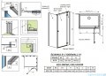 Radaway Essenza 8 Kdj kabina 120x75cm prawa szkło przejrzyste 10480812-01-01R/10470337-01-01R/10113075-01-01