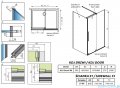 Radaway Furo Kdj Brushed Nickel kabina 90x80cm prawa szczotkowany nikiel 10104472-91-01R/10110430-01-01/10113080-01-01