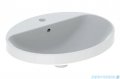 Geberit VariForm Umywalka owalna z półką z otworem na baterię 55x45cm szkliwiony spód 500.721.01.2