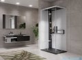Novellini Glax 2 2.0 kabina z hydromasażem hydro plus 90x70 lewa czarna G22A9070ST1L-1HU