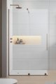 Radaway Furo Brushed Copper kabina Walk-in 80x200cm lewa szczotkowana miedź 10106438-93-01L/10110394-01-01