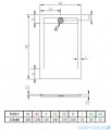 Radaway Teos F brodzik 110x80cm antracyt HTF11080-64