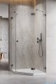 Radaway Essenza Pro Brushed GunMetal Ptj kabina pięciokątna 80x100 prawa szczotkowany grafit 10100000-92-01R/10100500-01-01