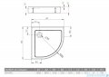 Radaway Doros A Compact Stone brodzik półokrągły 80x80 kaszmirowy SDRA8080-05-84S