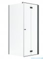 Radaway Nes Kdj B Brushed GunMetal kabina 80x75cm prawa szczotkowany grafit 10025080-92-01R/10039075-01-01
