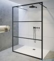 Riho Grid GB401 kabina prysznicowa Walk In 100cm czarna G004031121