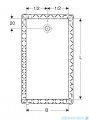 Geberit brodzik Olona 120x90cm z włókniną uszczelniającą biały 550.914.00.1