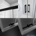 Radaway Idea Black Kds kabina prysznicowa 110x75 prawa czarny mat/szkło przejrzyste 10115110-54-01R/10117075-01-01