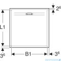 Geberit Sestra brodzik 80x80cm biały 550.290.00.2