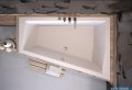 Besco Intima Duo 180x125cm wanna asymetryczna prawa + obudowa CZARNY mat + CZARNY syfon #WAID-180-NP/OAID-180-NSC/19977