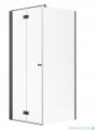 Radaway Nes Kdj B Brushed GunMetal kabina 80x70cm lewa szczotkowany grafit 10025080-92-01L/10039070-01-01