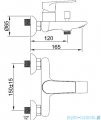 Vitalle STILLO Kios bateria wannowo - prysznicowa czarny mat 3552500105