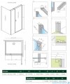 Radaway Nes 8 Black Kds I kabina 100x100cm prawa czarny mat/szkło przejrzyste 10073100-54-01R/10073110-54-01/10089100-01-01