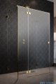 Radaway Essenza Pro Gold Kdj+S kabina 80x110x80cm lewa złoty połysk/szkło przejrzyste 10097311-09-01L/10098080-01-01/10098080-01-01