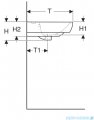 Geberit Selnova Square Umywalka 65x48cm 500.299.01.5