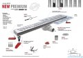 Wiper New Premium Tivano Odpływ liniowy z kołnierzem 60 cm syfon drop 35 poler 500.0098.01.060