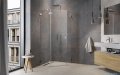 Radaway Essenza Pro Brushed Nickel Ptj kabina pięciokątna 100x90 lewa szczotkowany nikiel 10100000-91-01L/10100900-01-01