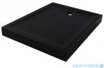 New Trendy Mild Stone Brodzik akrylowy prostokątny 70x110x11,5 cm czarny B-0567