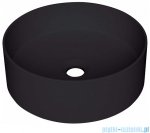 Deante Silia Nero umywalka nablatowa granitowa Ø36 cm czarny mat CQS NU4S