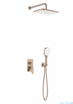 KFA MALAGA ROSE GOLD podtynkowy zestaw prysznicowy z baterią 3 funkcyjną różowe złoto szczotkowane 4529-501-34