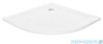 New Trendy Mild Stone Brodzik akrylowy półokrągły 90x90x4,5 cm biały B-0538