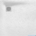 Roca Terran 90x90cm brodzik kwadratowy konglomeratowy biały AP10338438401100