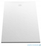 New Trendy Mori brodzik konglomeratowy prostokątny 140x80x3 cm biały B-0431