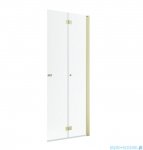 Radaway Nes 6 KDD B Brushed Light Gold kabina walk-in 90cm prawa szczotkowane jasne złoto szkło przejrzyste 10024090-98-01R
