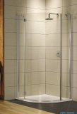Radaway Torrenta PDJ kabina półokrągła 90x90 lewa szkło grafitowe + Brodzik Delos A + Syfon 31700-01-05N