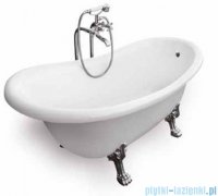 Besco Otylia wanna owalna Retro 160x77 + nogi chrom #WKO-160WO+C 