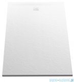 New Trendy Mori brodzik konglomeratowy prostokątny 120x80x3 cm biały B-0435