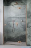 Radaway Essenza 8 Brushed Copper Dwj drzwi wnękowe 90cm prawe szczotkowana miedź/szkło przejrzyste 10480612-01-01R/10460237-93-01R