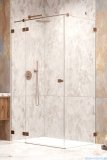 Radaway Essenza Pro Brushed Copper Kdj kabina 80x90cm lewa szczotkowana miedź 10097080-93-01L/10098090-01-01