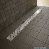 Radaway prostokątny brodzik podpłytkowy z odpływem liniowym Quadro na dłuższym boku 109x89cm 5DLA1109A,5R085Q,5SL1