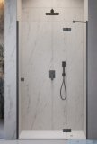 Radaway Essenza 8 Brushed GunMetal Dwj drzwi wnękowe 130cm prawe szczotkowany grafit/szkło przejrzyste 10480812-01-01R/10460437-92-01R