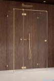 Radaway Essenza Pro Brushed Gold Kdj+S kabina 100x120x100cm lewa szczotkowane złoto 10097312-99-01L/10098100-01-01/10098100-01-01