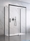 Radaway Idea Black Kdj+s kabina prysznicowa 100x130x100 prawa czarny mat/szkło przejrzyste 10116130-54-01R/387052-54-01L/10117100-01-01