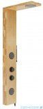Corsan Balti panel prysznicowy z mieszaczem czarny drewno bambusowe B-001MBL